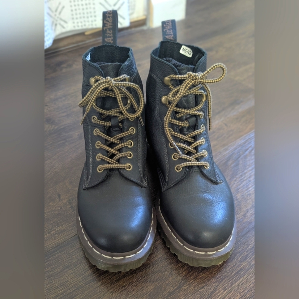 Dr. Martens Harlow Black Soft Leather Boots